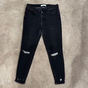 KanCan Black Distressed Skinny Jeans